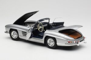 Mercedes 300 SL W198 Roadster Silver Metallic Minichamps 1:18 180039030 Métal Moulé — image 5 sur 8