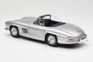 Mercedes 300 SL W198 Roadster Silver Metallic Minichamps 1:18 180039030 Métal Moulé — image 7 sur 8