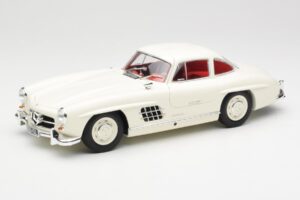 Mercedes 300 SL W198 Blanc Minichamps 1:18 180039006 Métal Moulé