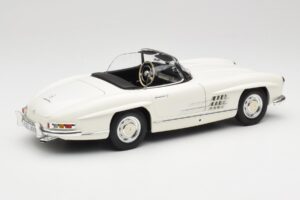 Mercedes 300 SL W198 Roadster Blanc Avec Capote Souple Minichamps 1:18 180039034 Métal Moulé — image 4 sur 9