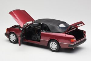 Mercedes 300CE-24 A124 Cabriolet Almandine Rouge Métallisé Norev 1:18 B66040616 Métal Moulé — image 5 sur 8