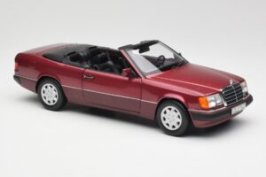 Mercedes 300CE-24 A124 Cabriolet Almandine Rouge Métallisé Norev 1:18 B66040616 Métal Moulé — image 6 sur 8