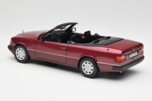 Mercedes 300CE-24 A124 Cabriolet Almandine Rouge Métallisé Norev 1:18 B66040616 Métal Moulé — image 7 sur 8