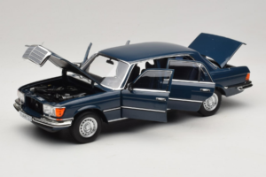 Mercedes 350 SEL W116 Hansa Blue Norev 1:18 183976 Métal Moulé — image 2 sur 8