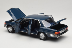 Mercedes 350 SEL W116 Hansa Blue Norev 1:18 183976 Métal Moulé — image 5 sur 8