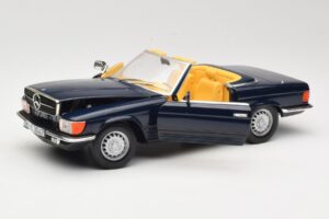 Mercedes 350 SL R107 Bleu Foncé Sun Star 1:18 MB003 Métal Moulé — image 2 sur 8