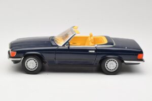 Mercedes 350 SL R107 Bleu Foncé Sun Star 1:18 MB003 Métal Moulé — image 4 sur 8