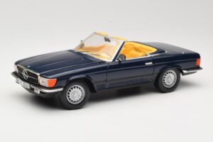 Mercedes 350 SL R107 Bleu Foncé Sun Star 1:18 MB003 Métal Moulé
