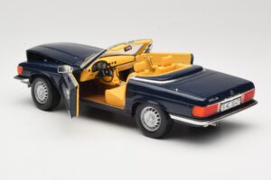 Mercedes 350 SL R107 Bleu Foncé Sun Star 1:18 MB003 Métal Moulé — image 5 sur 8