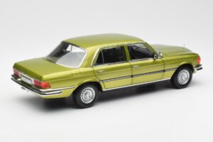 Mercedes 450 SEL W116 Citrus Vert Édition Concessionnaire Norev 1:18 B66040683 Métal Moulé — image 3 sur 8