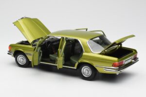 Mercedes 450 SEL W116 Citrus Vert Édition Concessionnaire Norev 1:18 B66040683 Métal Moulé — image 5 sur 8