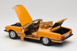 Mercedes 450 SL R107 Cayenne Orange Norev 1:18 183350 Métal Moulé — image 7 sur 10