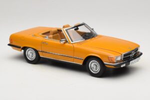 Mercedes 450 SL R107 Cayenne Orange Norev 1:18 183350 Métal Moulé — image 8 sur 10