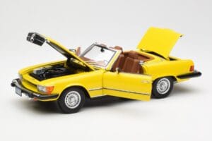 Mercedes 450SL R107 Jaune US Version Norev 1:18 183727 Métal Moulé — image 2 sur 9