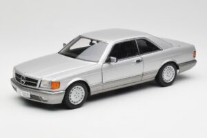 Mercedes 500 SEC C126 Argent AUTOart 1:18 76212 Métal Moulé