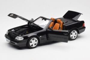 Mercedes SL 500 R129 Noir Norev 1:18 183750 Métal Moulé — image 2 sur 10