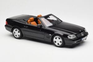 Mercedes SL 500 R129 Noir Norev 1:18 183750 Métal Moulé — image 8 sur 10