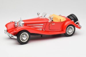 Mercedes 500K Roadster Rouge Bburago 1:18 3020 Métal Moulé