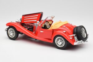 Mercedes 500K Roadster Rouge Bburago 1:18 3020 Métal Moulé — image 5 sur 8