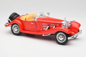 Mercedes 500K Roadster Rouge Bburago 1:18 3020 Métal Moulé — image 6 sur 8