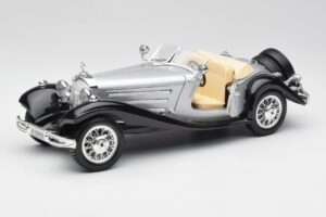 Mercedes 500K Roadster Argent Bburago 1:18 3020-M1 Métal Moulé — image 2 sur 8