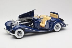 Mercedes 500K Special Roadster Bleu Maisto 1:18 56059 Métal Moulé — image 2 sur 8