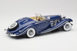 Mercedes 500K Special Roadster Bleu Maisto 1:18 56059 Métal Moulé — image 3 sur 8