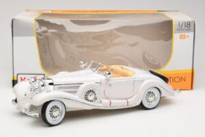 Mercedes 500K Special Roadster Blanc Premiere Edition Maisto 1:18 536055 Métal Moulé — image 8 sur 8