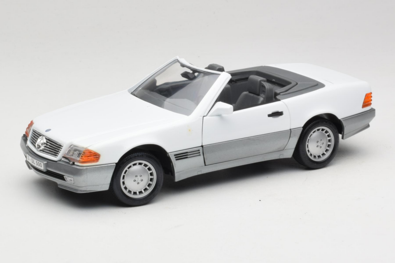 Mercedes 500 SL R129 Blanc Roadtough 1:18 92048 Métal Moulé