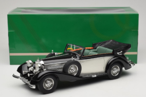Mercedes 540K Cabriolet Noir Argent Cult Models 1:18 CML184-3 Métal Moulé — image 6 sur 6