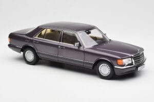 Mercedes 560 SEL W126 Violet Metallic Norev 1:18 183544 Métal Moulé — image 6 sur 8