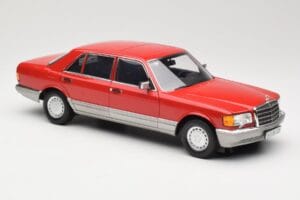 Mercedes 560 SEL W126 Rouge Norev 1:18 183463 Métal Moulé — image 6 sur 8