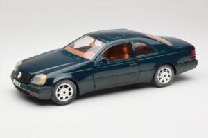 Mercedes 600 SEC C140 Vert Majorette 1:18 4418 Métal Moulé