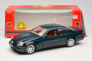 Mercedes 600 SEC C140 Vert Majorette 1:18 4418 Métal Moulé — image 8 sur 8