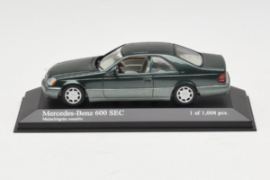 Mercedes 600 SEC W140 Vert Métallisé Minichamps 1:43 430032604 Métal Moulé