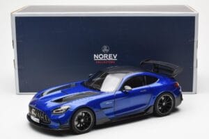 Mercedes AMG GT C190 Black Series Bleu Métallisé Norev 1:18 183908 Métal Moulé — image 8 sur 8