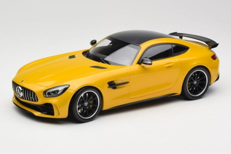 Mercedes AMG GT R C190 Jaune Minichamps 1:18 155036021 Métal Moulé
