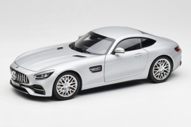 Mercedes AMG GT S C190 Designo Iridium Argent Magno Norev 1:18 B66960485 Métal Moulé