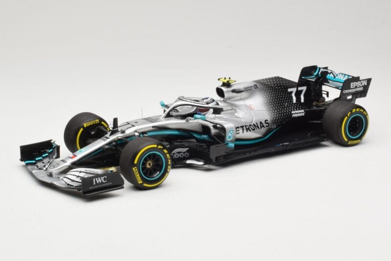 Mercedes AMG Petronas Motorsport W10 #77 V. Bottas 2nd Place Chinese GP 2019 Minichamps 1:18 110190377 Métal Moulé