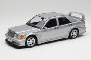 Mercedes 190E W201 2.5-16 EVO 2 Astral Argent Metallic Minichamps 1:18 155036101 Métal Moulé