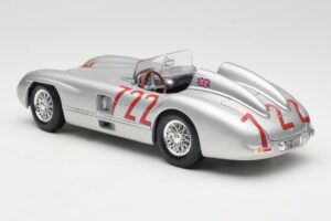 Mercedes 300 SLR W196S #722 S. Moss / D. Jenkinson Mille Miglia Winner 1955 Maisto 1:18 536887 Métal Moulé — image 7 sur 8