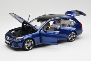 Mercedes C-Class S205 T-Modell Brilliant Bleu Métallisé Norev 1:18 B66960257 Métal Moulé — image 2 sur 8