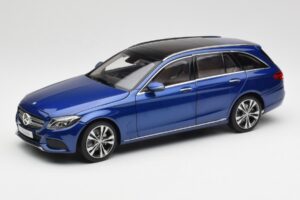 Mercedes C-Class S205 T-Modell Brilliant Bleu Métallisé Norev 1:18 B66960257 Métal Moulé
