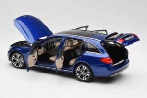 Mercedes C-Class S205 T-Modell Brilliant Bleu Métallisé Norev 1:18 B66960257 Métal Moulé — image 5 sur 8