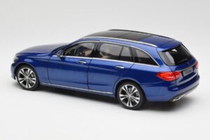 Mercedes C-Class S205 T-Modell Brilliant Bleu Métallisé Norev 1:18 B66960257 Métal Moulé — image 7 sur 8
