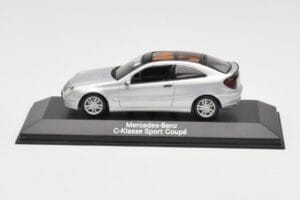 Mercedes C-Class W203 Sport Coupé Argent Minichamps 1:43 B66961916 Métal Moulé