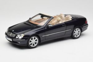 Mercedes CLK 500 W209 Cabriolet Bleu Foncé Métallique Kyosho 1:18 B66962174 Métal Moulé