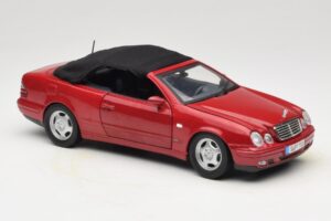 Mercedes CLK A208 Cabriolet Rouge Anson 1:18 30338 Métal Moulé — image 6 sur 8