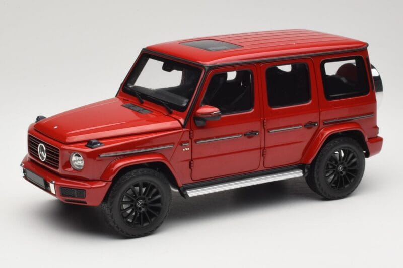 Mercedes G 500 W463 Rouge Minichamps 1:18 110037101 Métal Moulé