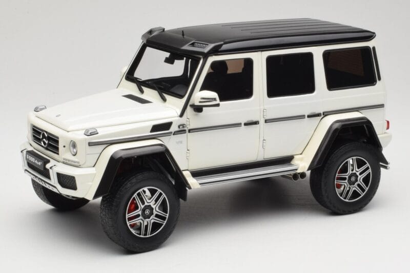 Mercedes G 63 AMG 4x4 Squared Polar White Almost Real 1:18 820203 Métal Moulé